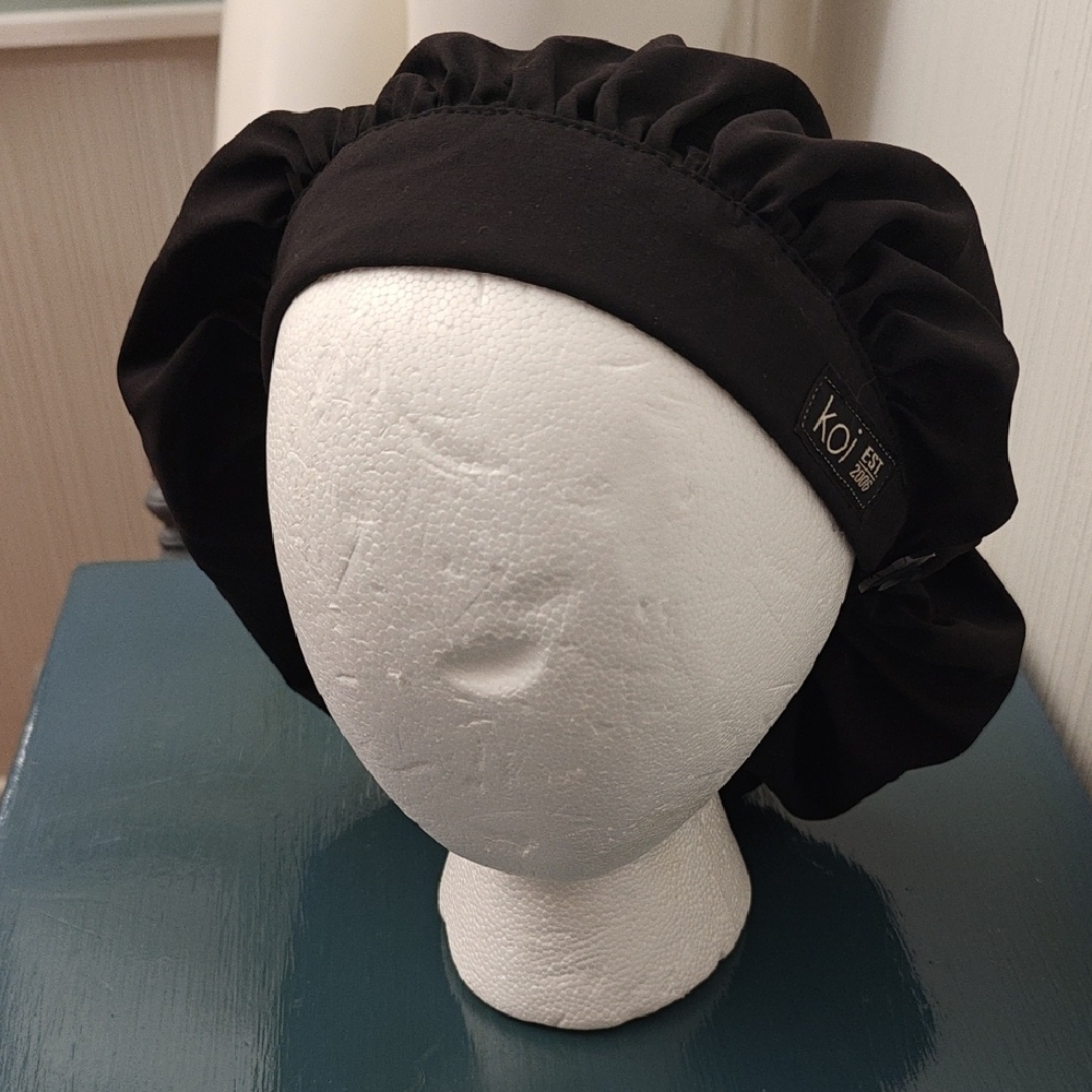 Black Satin Hair Bonnet